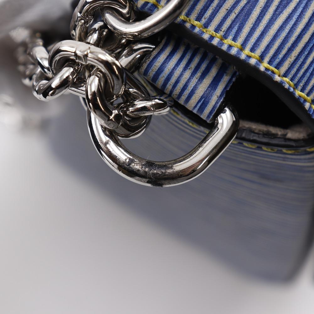 Louis Vuitton Twist MM Shoulder Bag M50271 Epi Denim Epi Leather Women Used