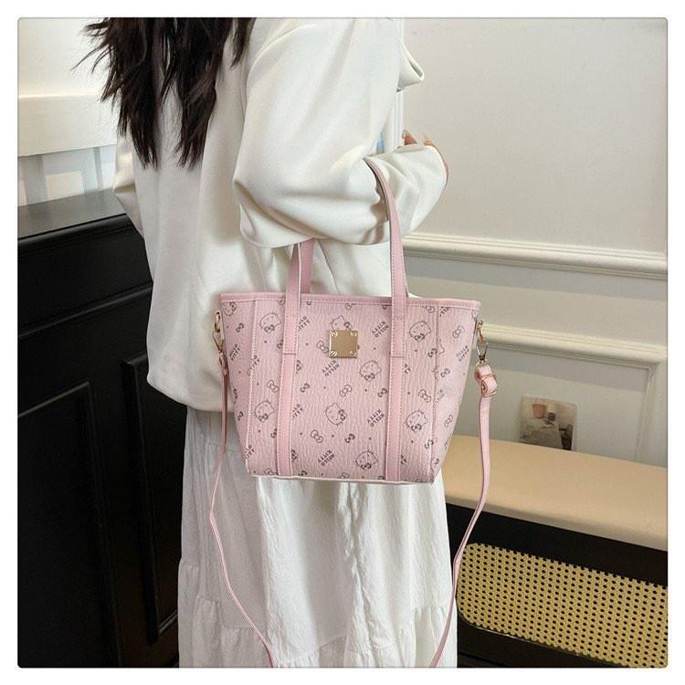 Print Cartoon Crossbody Bag Sweet Versatile Handbag For Girl Outings