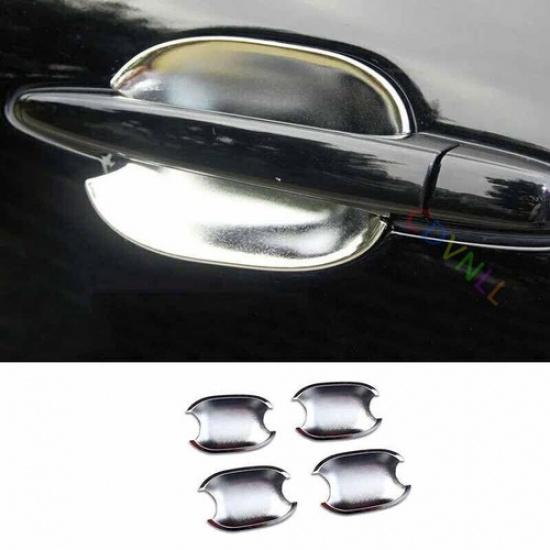 Fit For Toyota Highlander 2009-2014 Silver Outside Side Door Bowl Cup Cover Trim