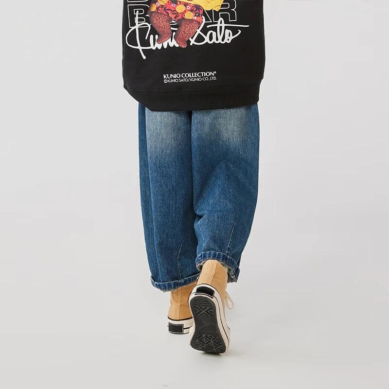 Lee Kids Loose Elastic Waist Retro Denim Long Pants