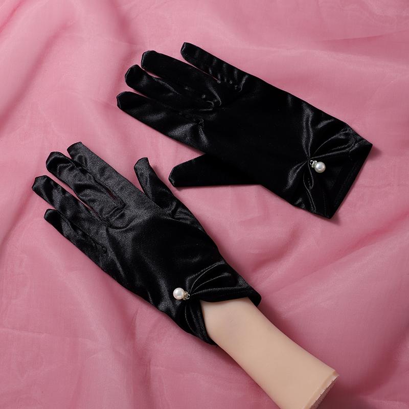 Nya superälvliknande vita spets tyll långa bröllopsfoto grossist handskar