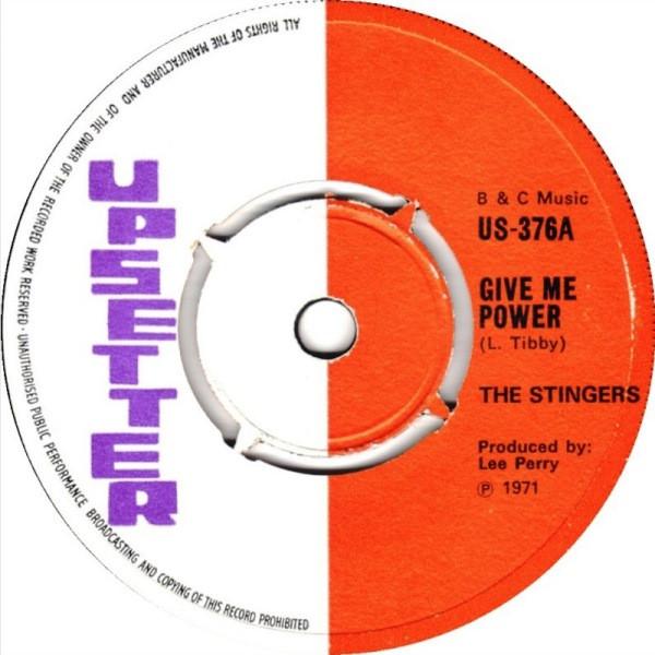 

7-дюймовая пластинка STINGERS Give Me Power US376 Upsetter 1971 UK Регги Ска Даб Б/у