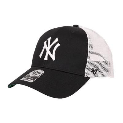 Brand 47 Major League Baseball Mesh Branson MVP MLB Forty Seven One Size Fits All '47 Cap, Men's, Women's, Unisex, Logo, Yankees, Black/White,