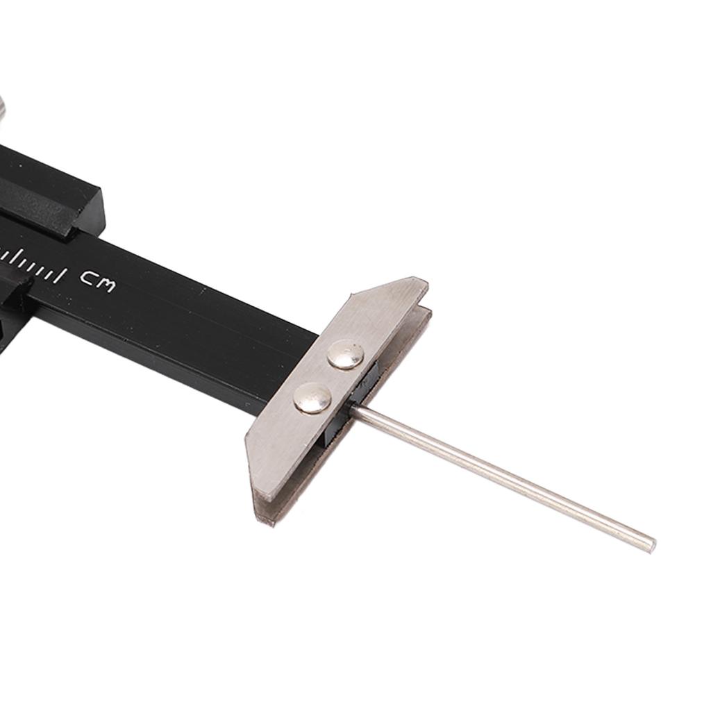 Brake Disc Depth Gauge Caliper 0.1mm Accuracy Metric 0‑60mm Portable Brake Disc Depth Measuring Ruler Compact Auto Repair Tool