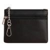 2024 Lychee Pattern Double Zipper Coin Purse, PU Solid Color Card Key Storage Bag - In Stock, Same Day Shipping
