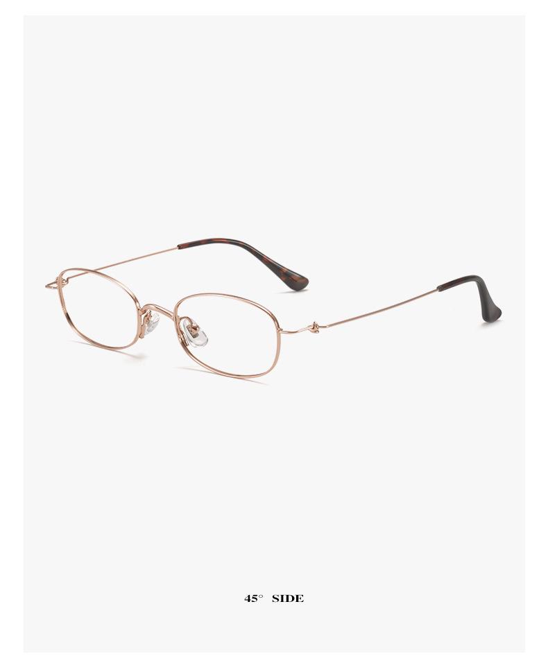 Udia Ultralight Titanium Oval Eyeglass Frame 49 - Screwless Myopia Glasses for Women