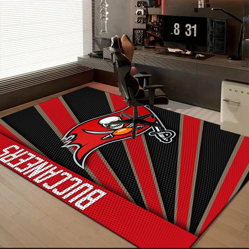 Buccaneers Team Spirit Rug Game Carpet, Floor Mat for Bedroom Living Room Entryway Rug, Home Decor Idea Gift for Christmas Birthday