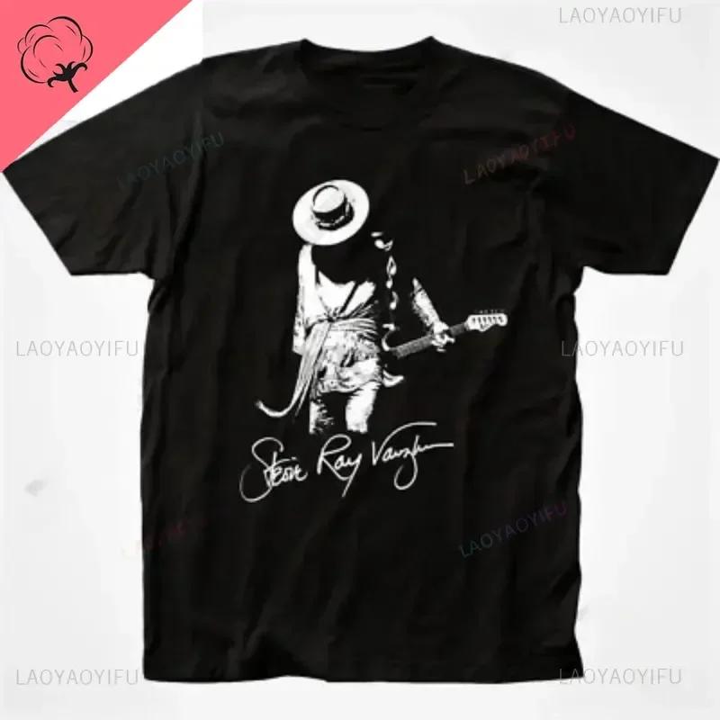 Pánské Dámské Tričko Stevie Ray Vaughan Kytara Blues Rock SRV Unisex O-výstřih Módní Grafická Trička Pánské Streetwear Oblečení#Barva(2)