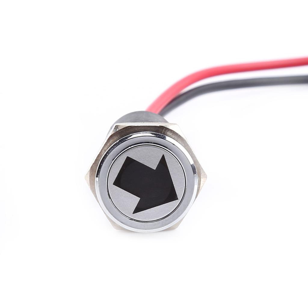 12V 14mm LED Dash Panel Warning Fog Turn Light Indicator Bike Car Boat Lamp Red Blue Green