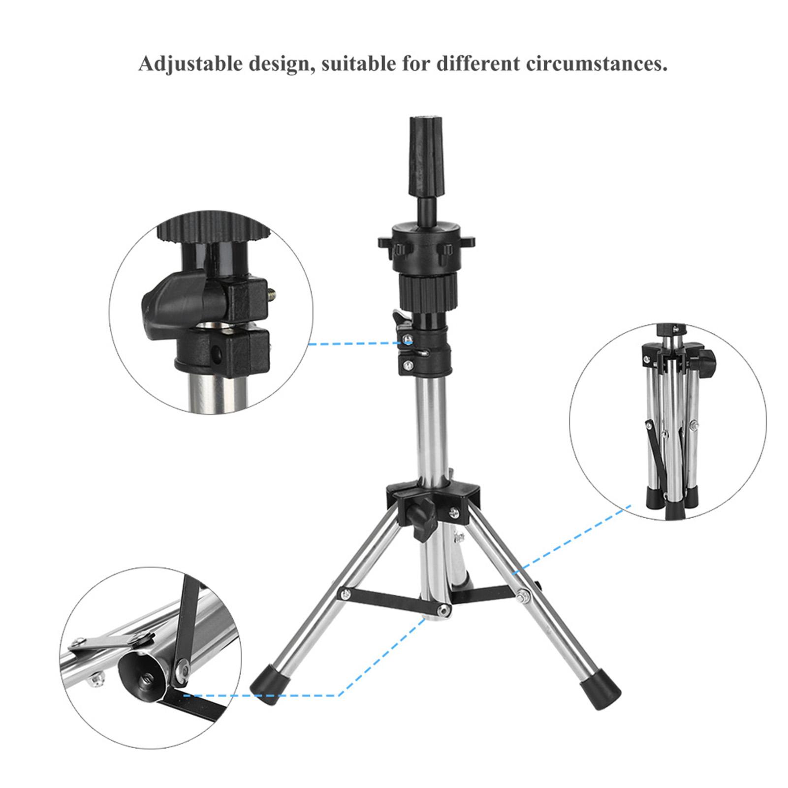 

Регулируемая Профессиональная Пластиковая Подставка для Демонстрации Париков, Париков, Шляп, Держатель для Волос, Голова-Манекен, Серебристая