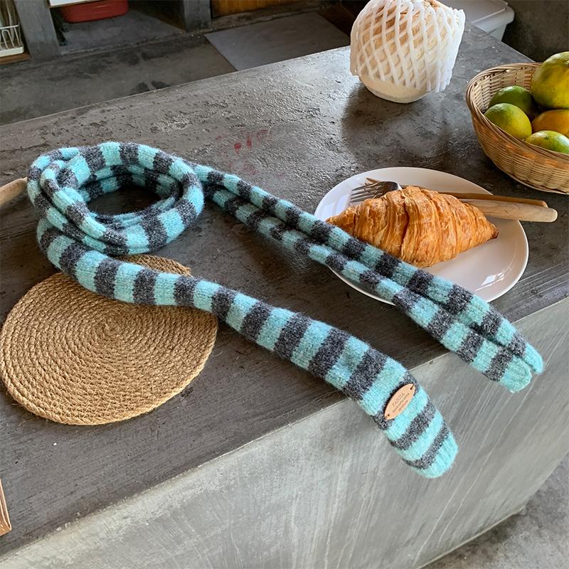 Autumn And Winter Striped All-match Warm Scarf Korean Style Atmosphere Student Scarf