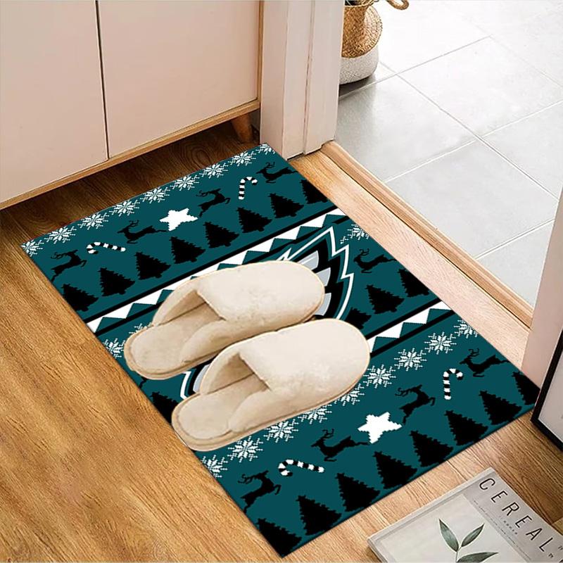 Philadelphia Eagles Teppich Spielteppich, Fußmatte für Schlafzimmer Wohnzimmer Eingangsbereich Teppich, Heimdeko Idee Geschenk für Weihnachten Geburtstag
