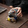 Ancient Doucai Dragon Turtle Incense Burner - Hand-painted Ceramic with Cultural Design