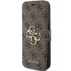 Guess Gubkp15L4Gmgbr Iphone 15 Pro 6.1Brązowy/Book Book 4G Metal Logo