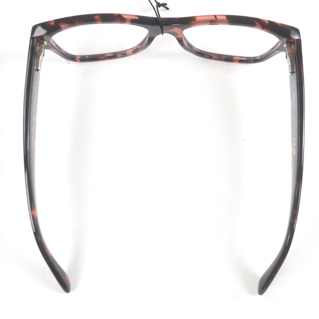Excellent TOM FORD Glasses Marble Pattern Wellington Pink Clear Brown Mens TF5878-B Used