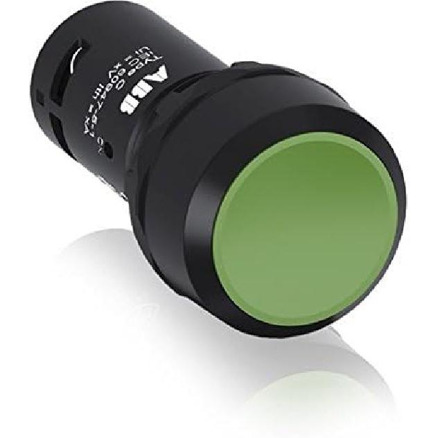 

ABB ABB CP1-10G-10 22mm Assembled Pushbutton, Flush, Green, Compact