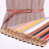 Fashion Candy Color Graceful Dress Strap Adjustable Belt Thin Skinny Waistband Faux Leather Belts