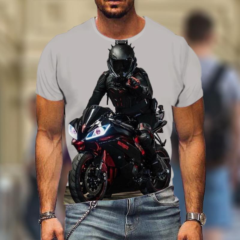 Camiseta de Verano para Hombre3DImpresión de Letras de Calavera Moda Manga Corta Ropa de Hombre Cuello O Ocio Poliéster Camiseta Ropa de Calle