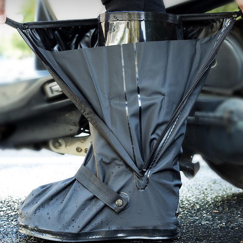 Rain Shoe Cover Tall Tube Thickened Waterproof, Non-slip and Rain-proof Shoe Cover Travel Cycling Anti-dirty Rain Boot Cover