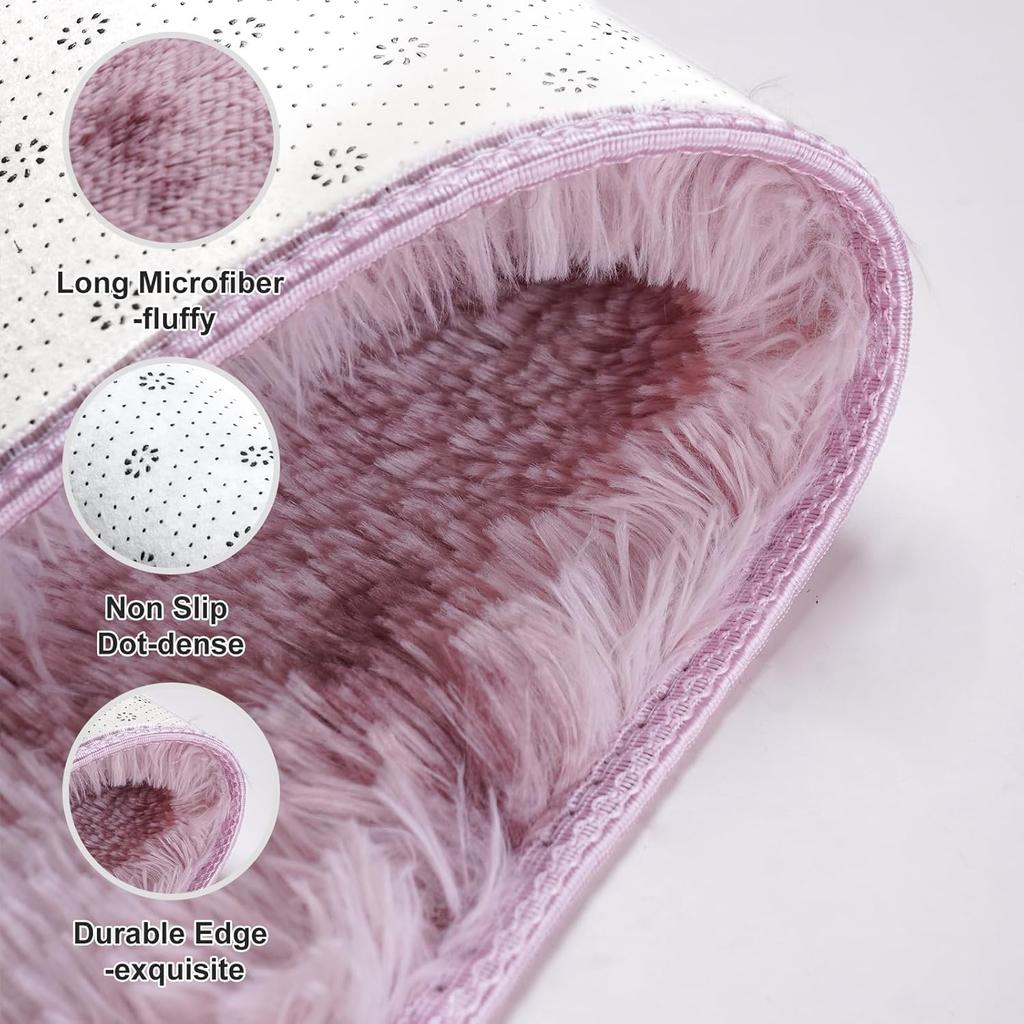 VIKAMA Modern Simple Plush Carpet Solid Color Entrance Door Mat Home Decoration Comfortable And Soft Living Room Bedroom Mat