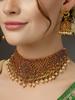Nejnovější Stylový Elegantní Perlový Choker Tradiční Šperkový Set pro Ženy | Chrámový Náhrdelníkový Set | Slavnostní Svatba Párty Náušnice