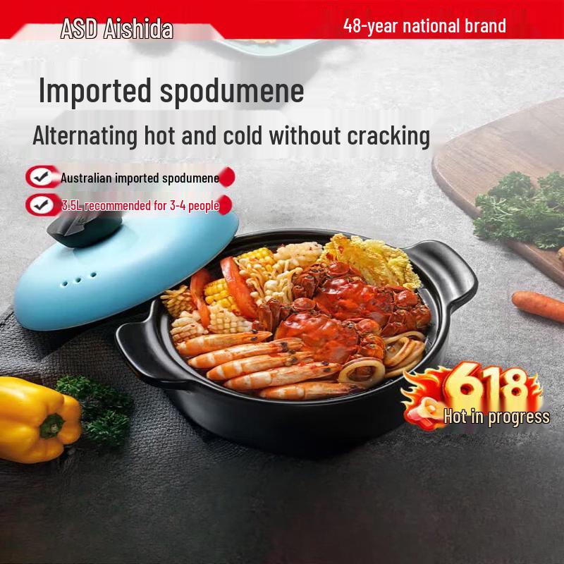 ASD High-Temperature Ceramic Casserole Pot