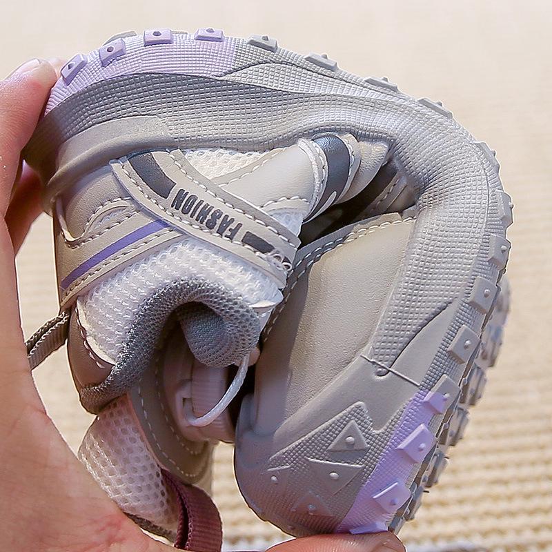 2025 Girls' & Boys' Mesh Dial Buckle Sports Shoes - Non-Slip, Soft Sole Trendy Trainers for Spring/Autumn