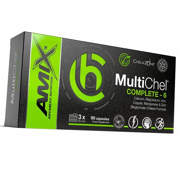 

Complex of 6 Minerals in the form of chelates, ChelaZone MultiChel Complete-6, Amix Nutrition 90caps (36135028) 90caps