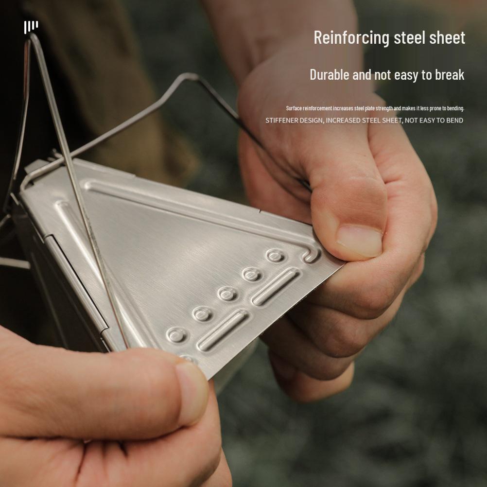 Stainless Steel Folding Coffee Filter Holder for Outdoor Camping
