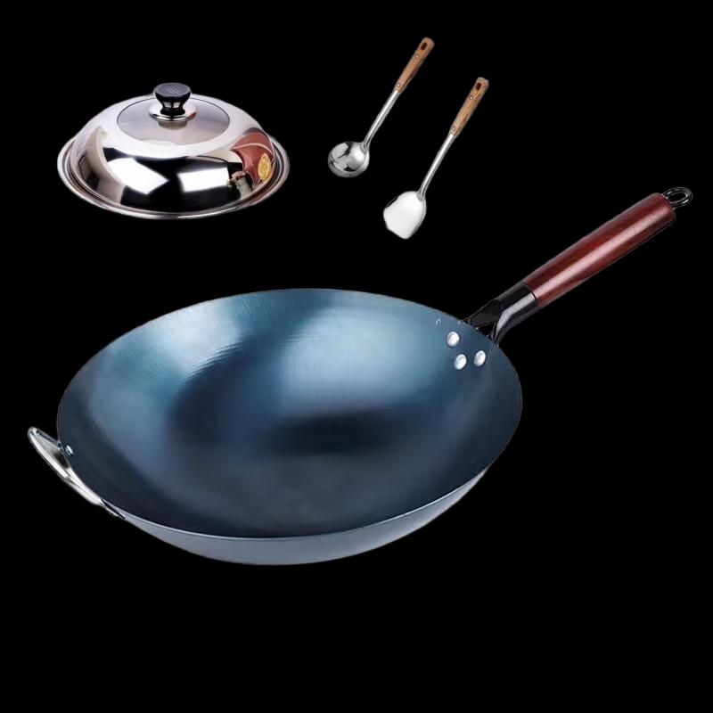 Lilang Traditional Uncoated Iron Wok