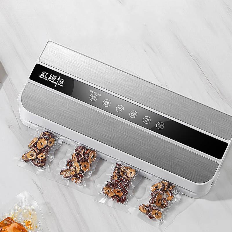 Vakum Kapama Makinesi Kuru ve Islak Çift Kullanımlı Küçük Ev Vakum Sıkıştırma Koruma Makinesi Ticari Gıda Paketleme Uygun Makine