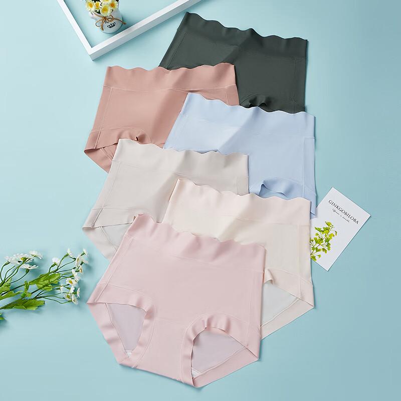 FenTeng Women s 5A Antibacterial High-Waist Briefs 5-Pack F