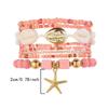 Boho Reisperlen Seestern Anhänger Armbänder Für Frauen Sommer Ozean Strand Muschel Charme Mehrschichtiges Armband Set