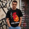 Fried Chicken Graphic T-Shirt Funny Food Lover Casual Humor Tee