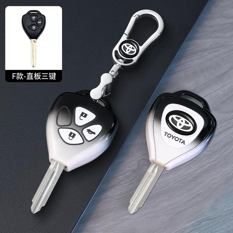For Toyota Camry Reiz Yaris Vitz Vios Rav4 Ractis Auris HiLux Corolla Fortuner Prado Verso 2/3 Buttons TPU Car Key Case Cover