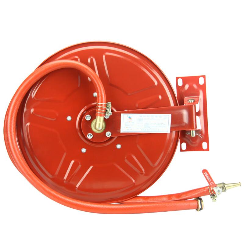 OLOMM Fire Hose Reel with Self-Rescue Water Pipe 25m