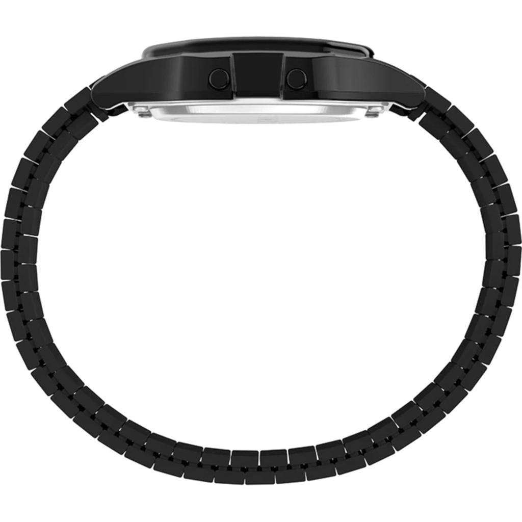 Timex T80 34mm Watch Black with Stainless Steel Expansion Band –