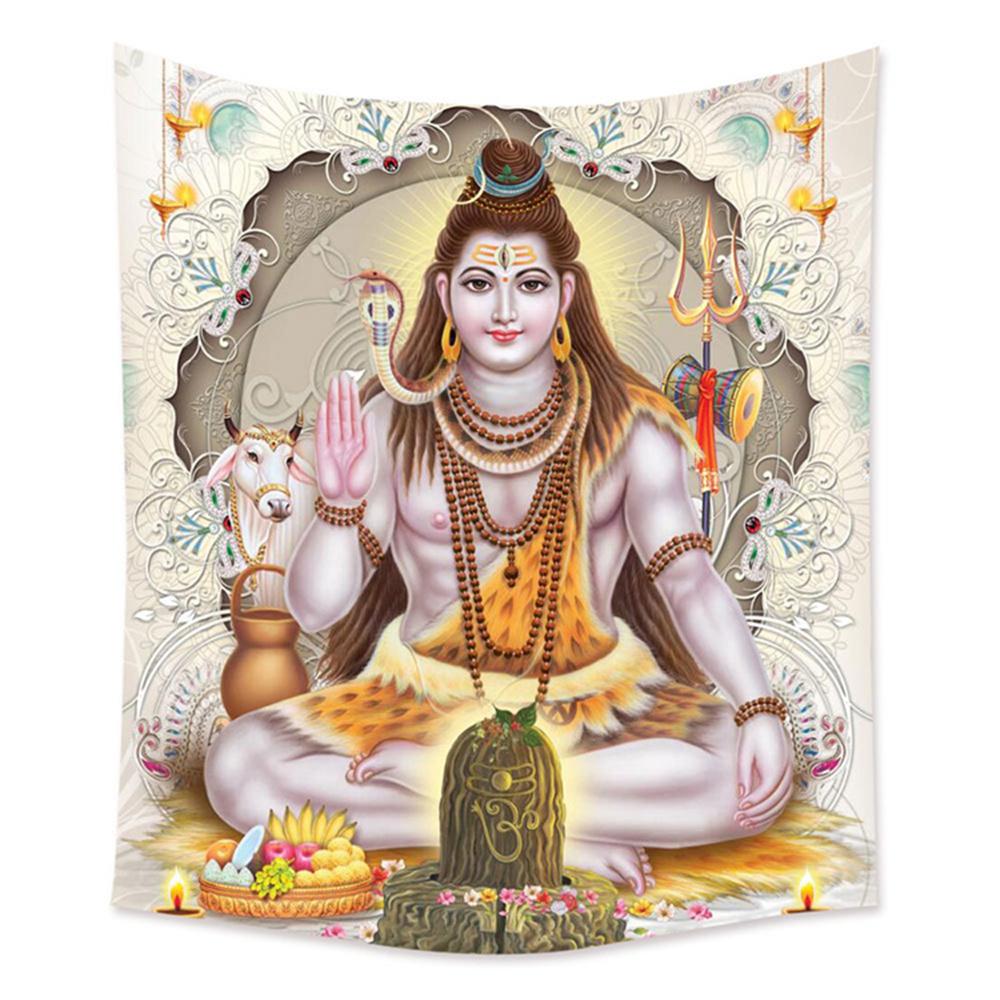 Family Shiva Buddhism Hinduism Hindu Tradition Wall Art Tapestry Room Decoration Items Home Decor Dorm Wall Hanging Backdrop