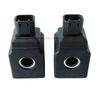 Excavator Accessories Two Pin for JCB Coil Pilot Safety Lock Rotating Solenoid Valve Coil Internal Diameter 13mm, Height 38mm