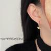 Light Ginkgo Biloba Pearl Stud Earrings Literary and Retro Premium Earrings Niche Ear Jewelry