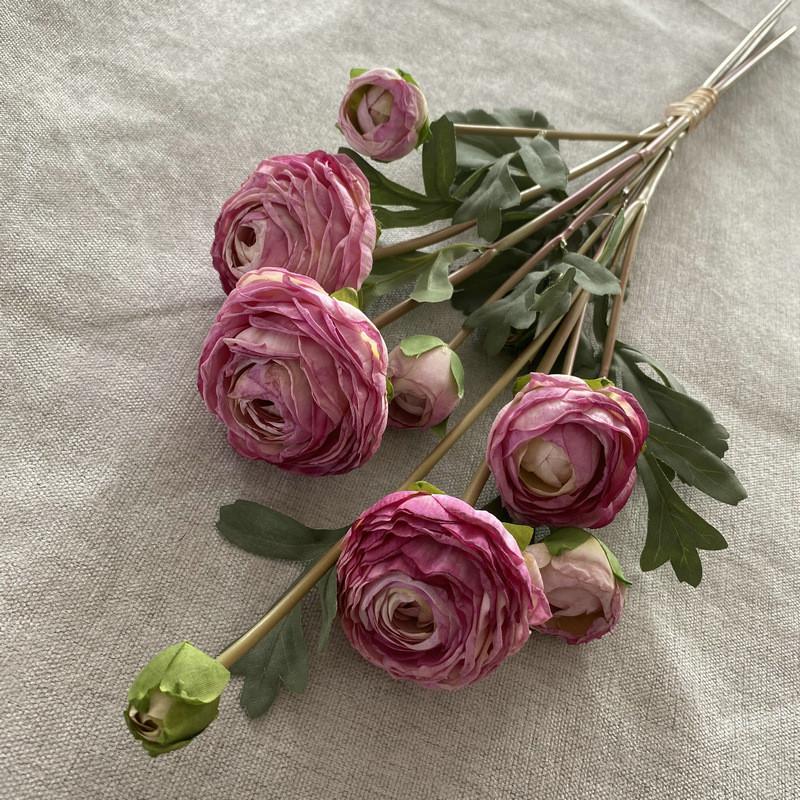 Silk Realistic Lotus Bouquet For Wedding Home Office Flower Decoration Gift