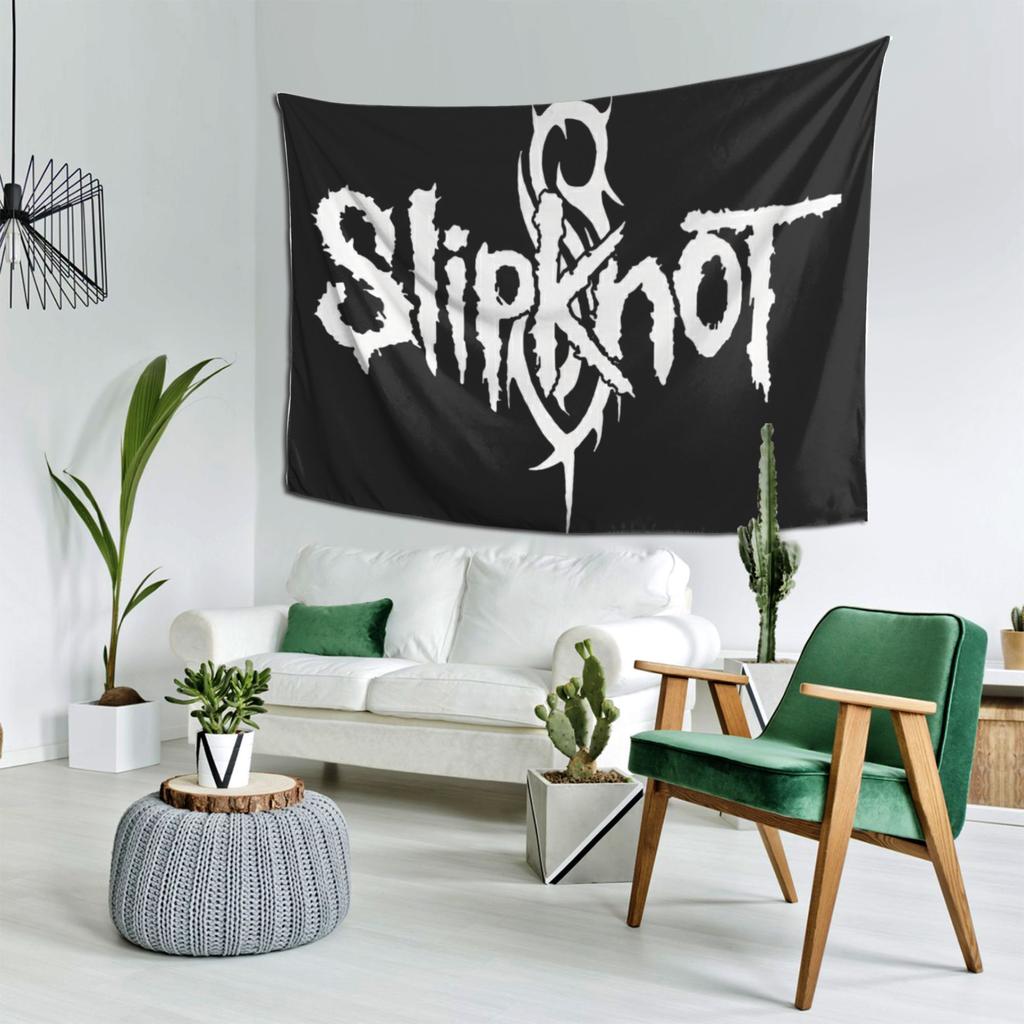 Slipknot Logo Tapestry - Modern Wall Art for Home Styling, Perfect for Living Rooms and Bedrooms, Unique Design
