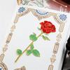 Zinc Zinc Alloy Pendant Rose Bookmarks Red Rose Reading Book Mark Metal Bookmark  Book Lovers
