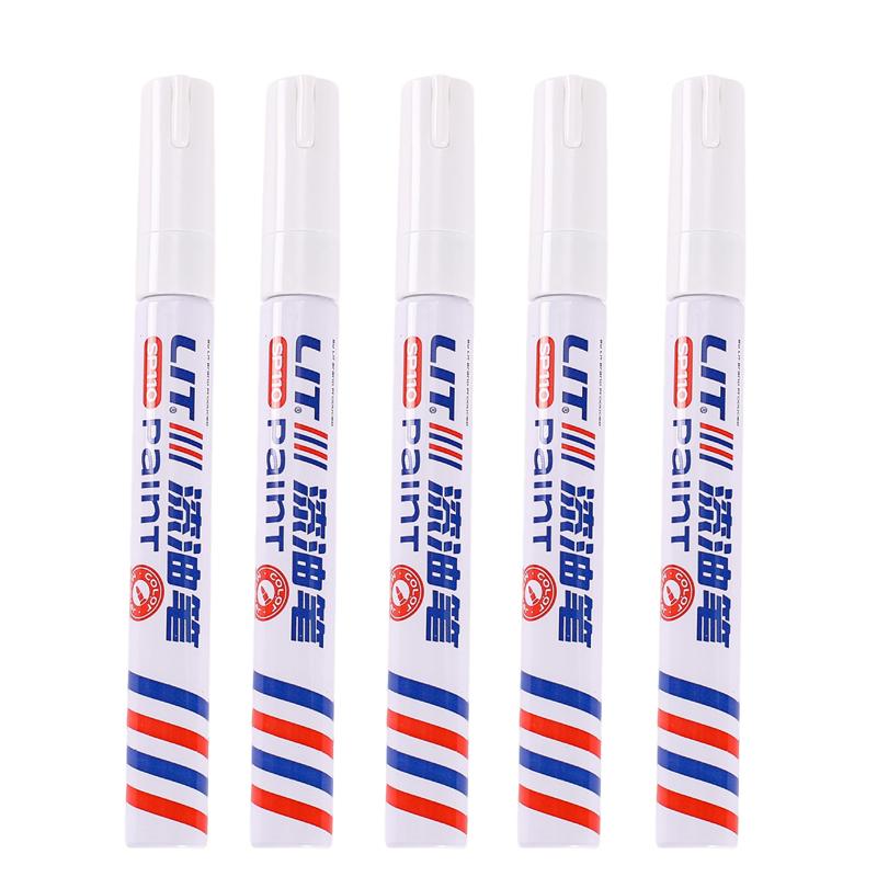 1/8/12Pcs Colored Permanent Paint Pen Colorful Tire White Markers Rubber Car Tyre Tread Markers Pens Waterproof for Metal Rocks