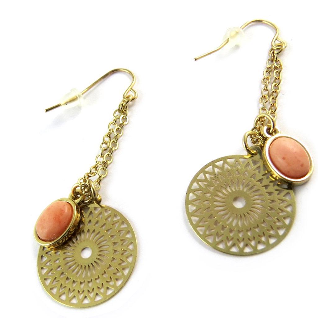 Les Trésors De Lily [N9899] - Boucles 'Carmen' doré