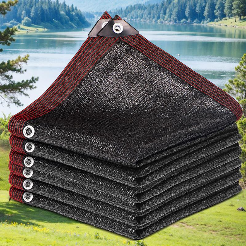 

Уличная солнцезащитная сетка Теплица для выращивания цветов Навес для тени Автомобиль Двор Балкон Солнцезащитные сетки Легко установить Устойчивая к разрывам Затеняющая сетка 2x2m 6Pin