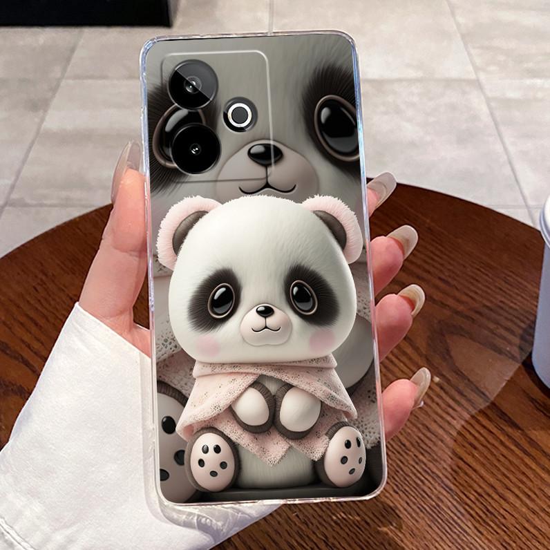 Phone Case For Realme GT 7 7T GT7 Pro 5G Casing Clear TPU Soft Silicone Case Luxury Cute Love Heart Rabbit Funny Back Cover