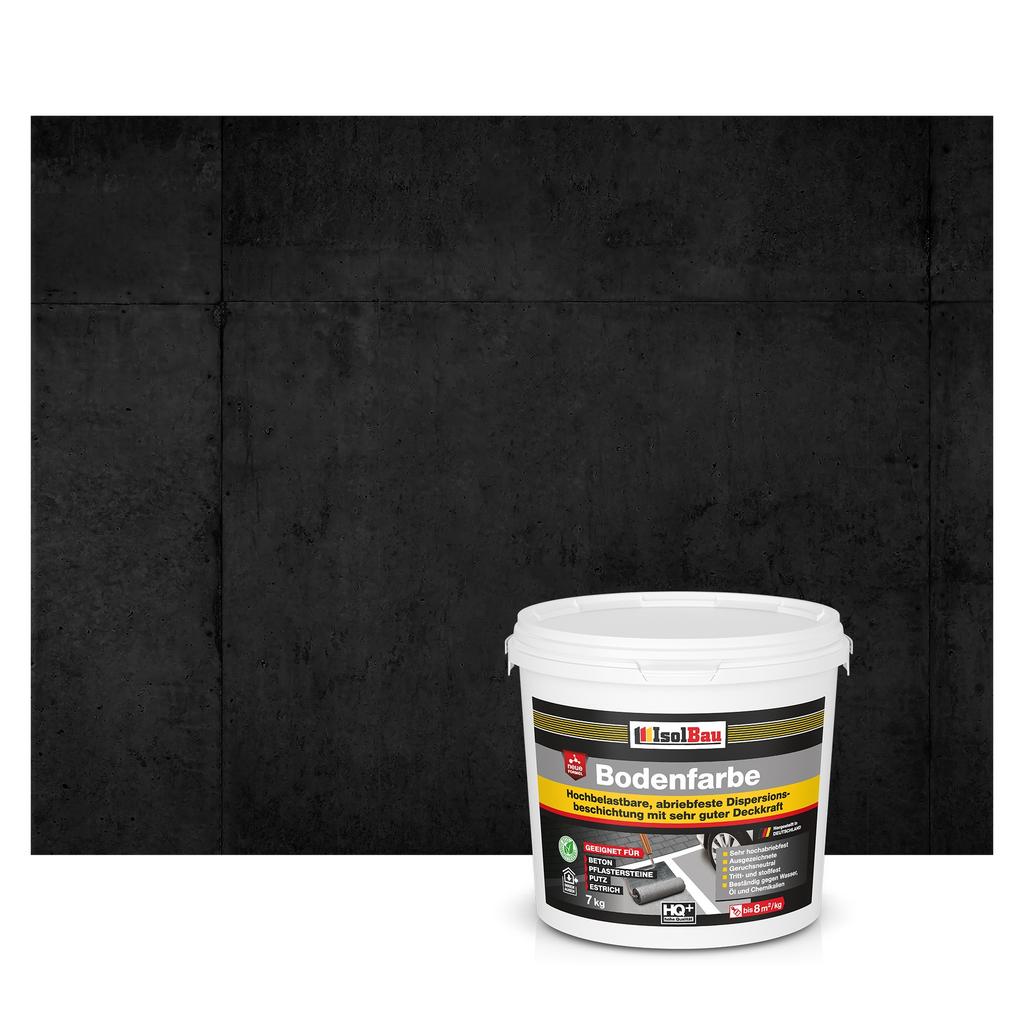 IsolBau Road Paint for Concrete Bodenfarbe 7 Black