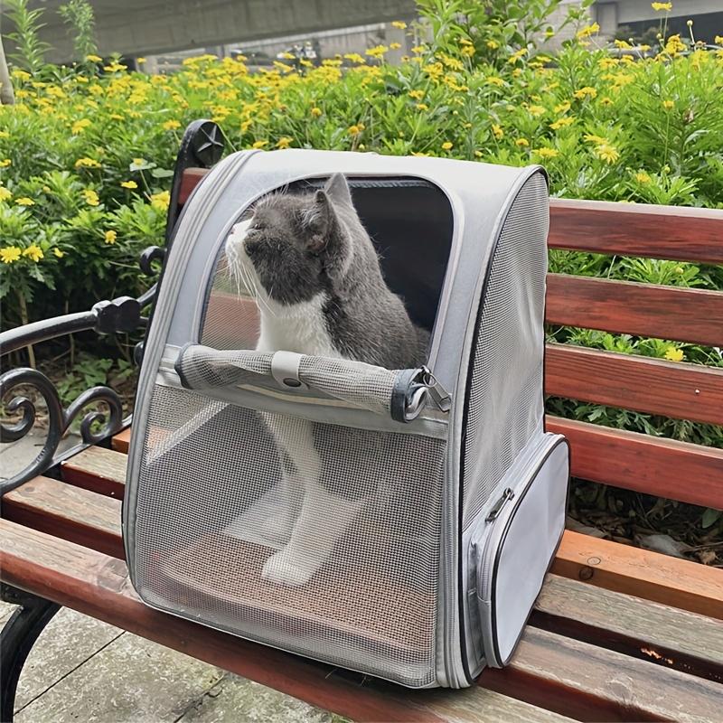 Cat Space Capsule Backpack for Outdoor Use, Breathable Dual-Shoulder Cat Carrier, Portable Travel Bag for Cats, Foldable Breathable Dual-Shoulder