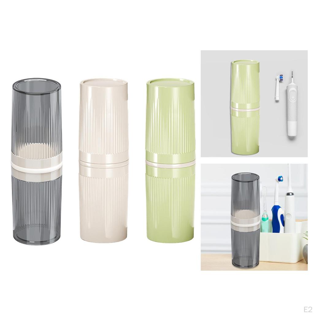 Compact Toothbrush Holder And Mouthwash Cup Set for Travel